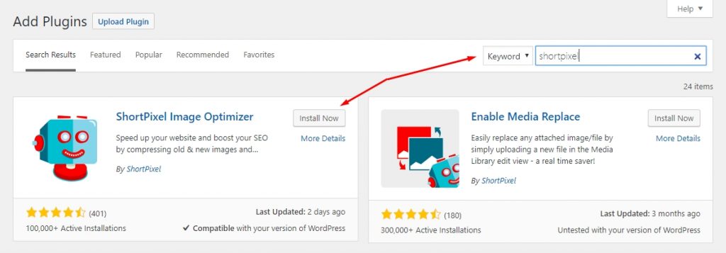 ShortPixel Image Optimization Plugin for WordPress: Honest Review 5 install images optimization plugin ShortPixel