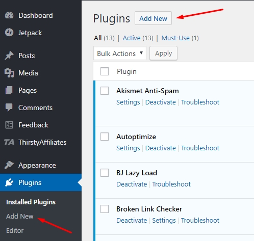 ShortPixel Image Optimization Plugin for WordPress: Honest Review 4 how to install ShortPixel plugin WordPress dashboard