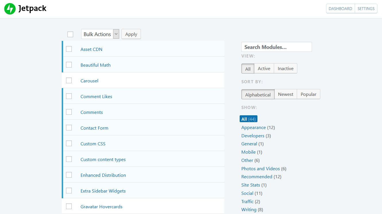 jetpack optimization settings screen debug 02